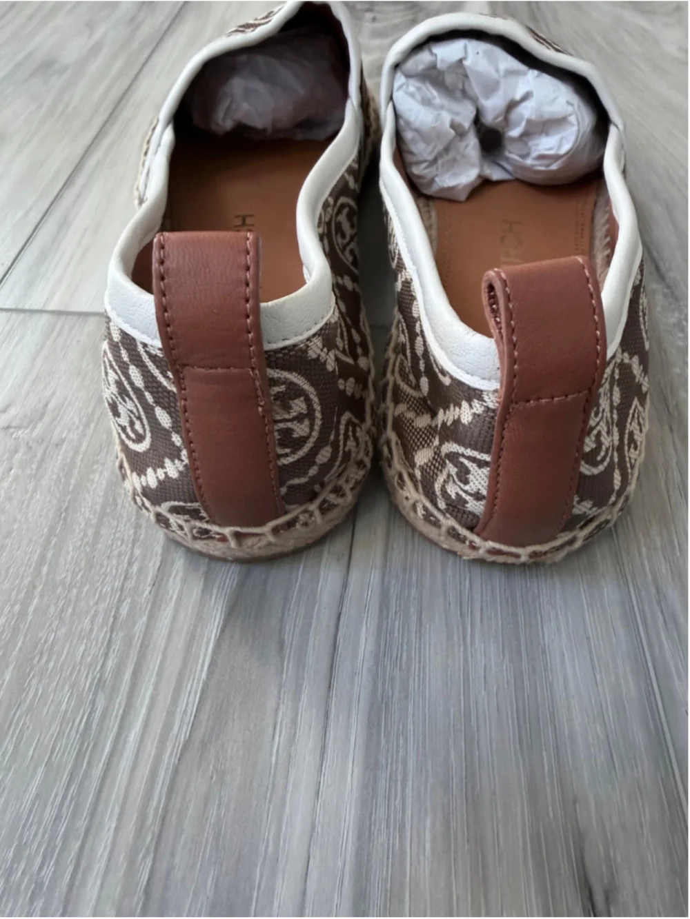 Beautiful Tory Burch T Monogram Espadrille Flats featuring the signature woven